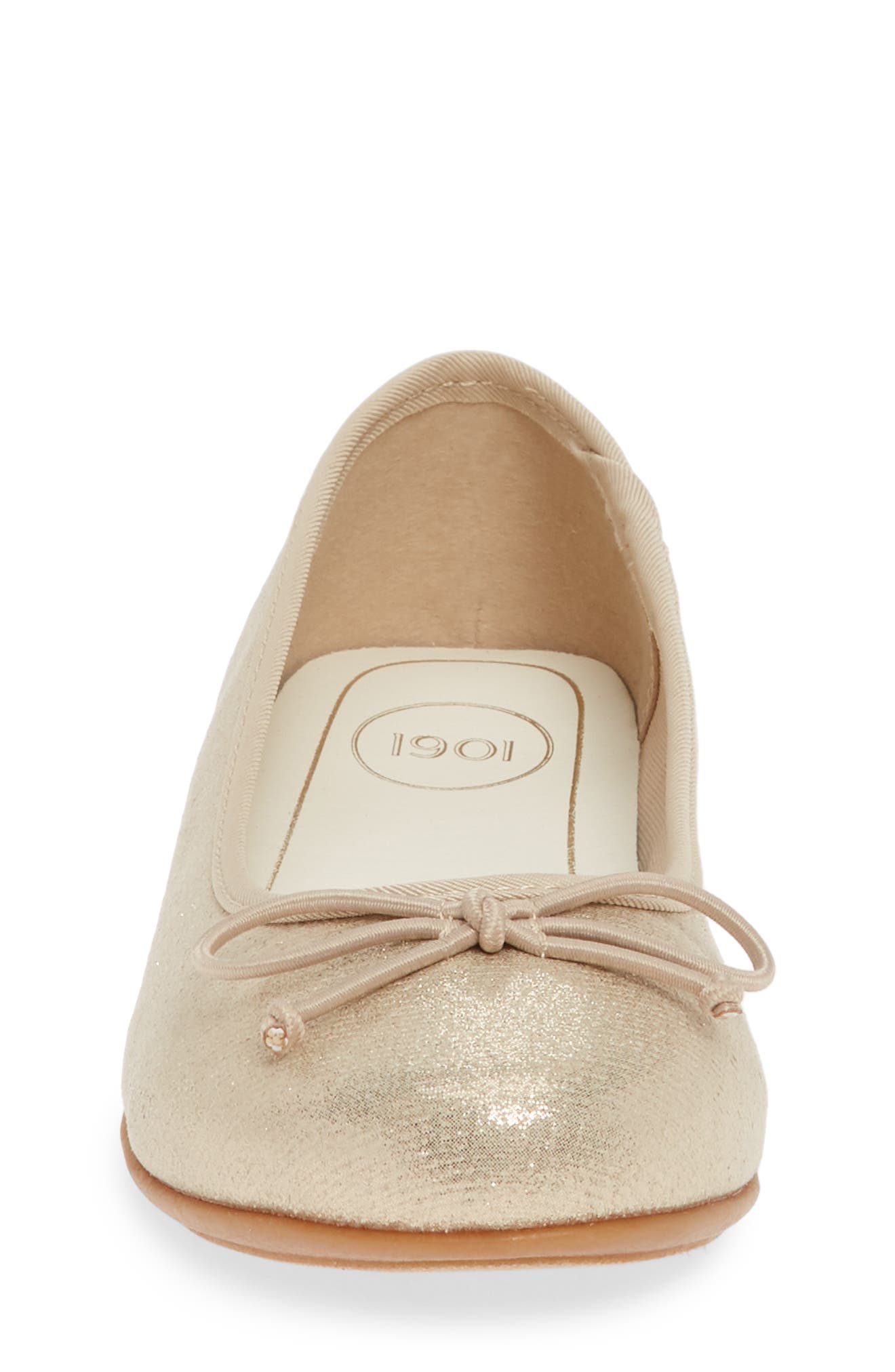 Ballet Flat, Alternate, color, GOLD SHIMMER FABRIC