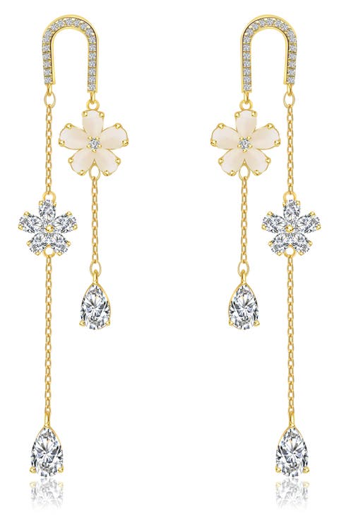 Lucky Flower Drop Earrings