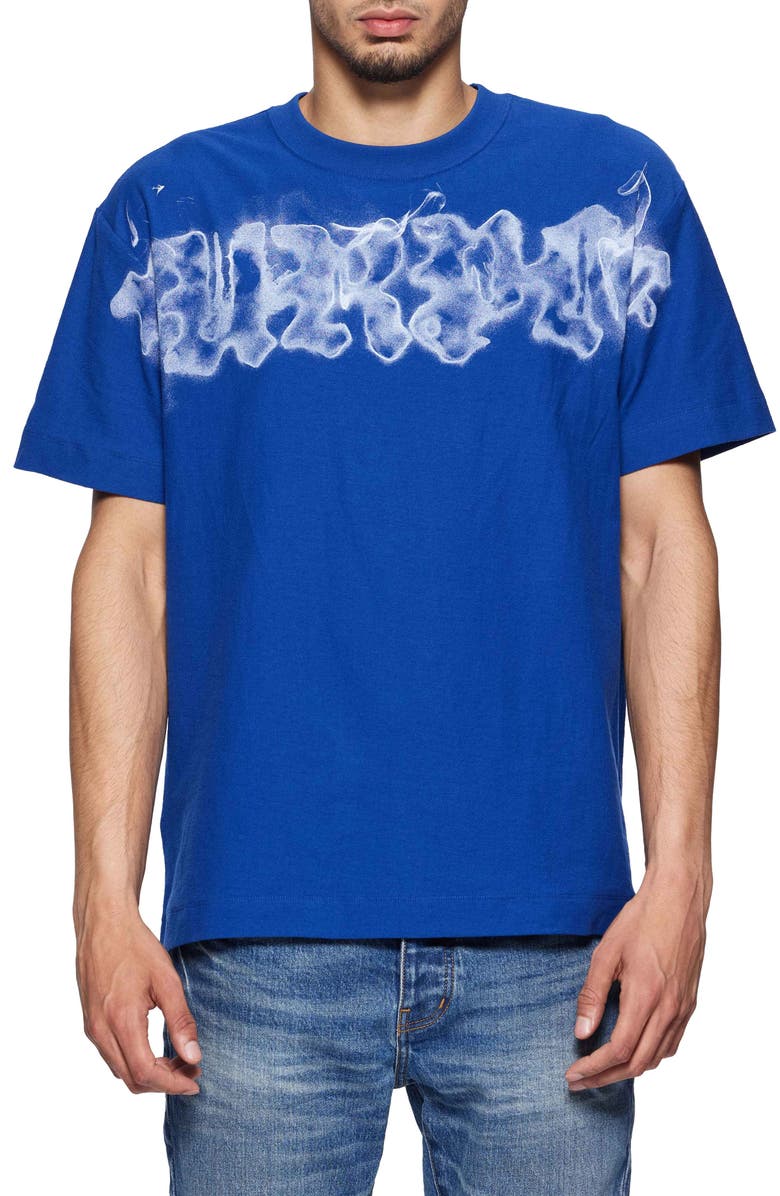 PURPLE BRAND Textured Jersey Logo Graphic T-Shirt, Main, color, 