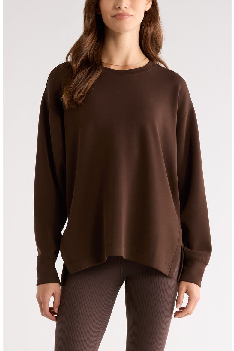 Soft Luxe Tunic, Main, color, BROWN MOLE