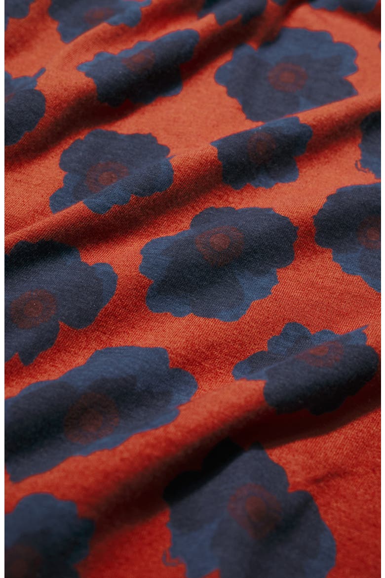 Emily Floral Print Maxi Dress, Alternate, color, INKY ANEMONE TOMATO