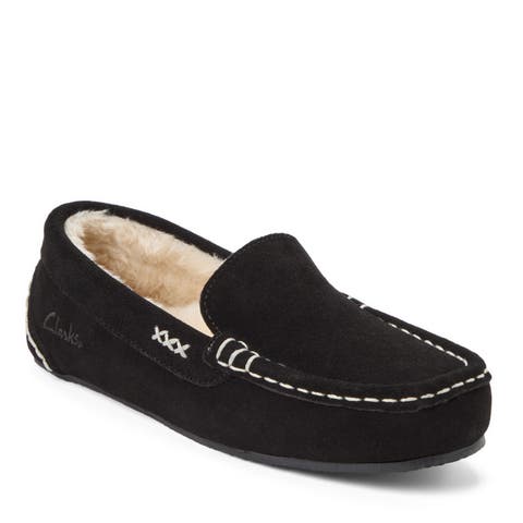 Suede Driver Moc With Accent Stitch Detail Slippers