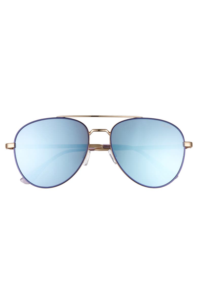 QUAY Australia Single 50mm Aviator Sunglasses, Alternate, color, 