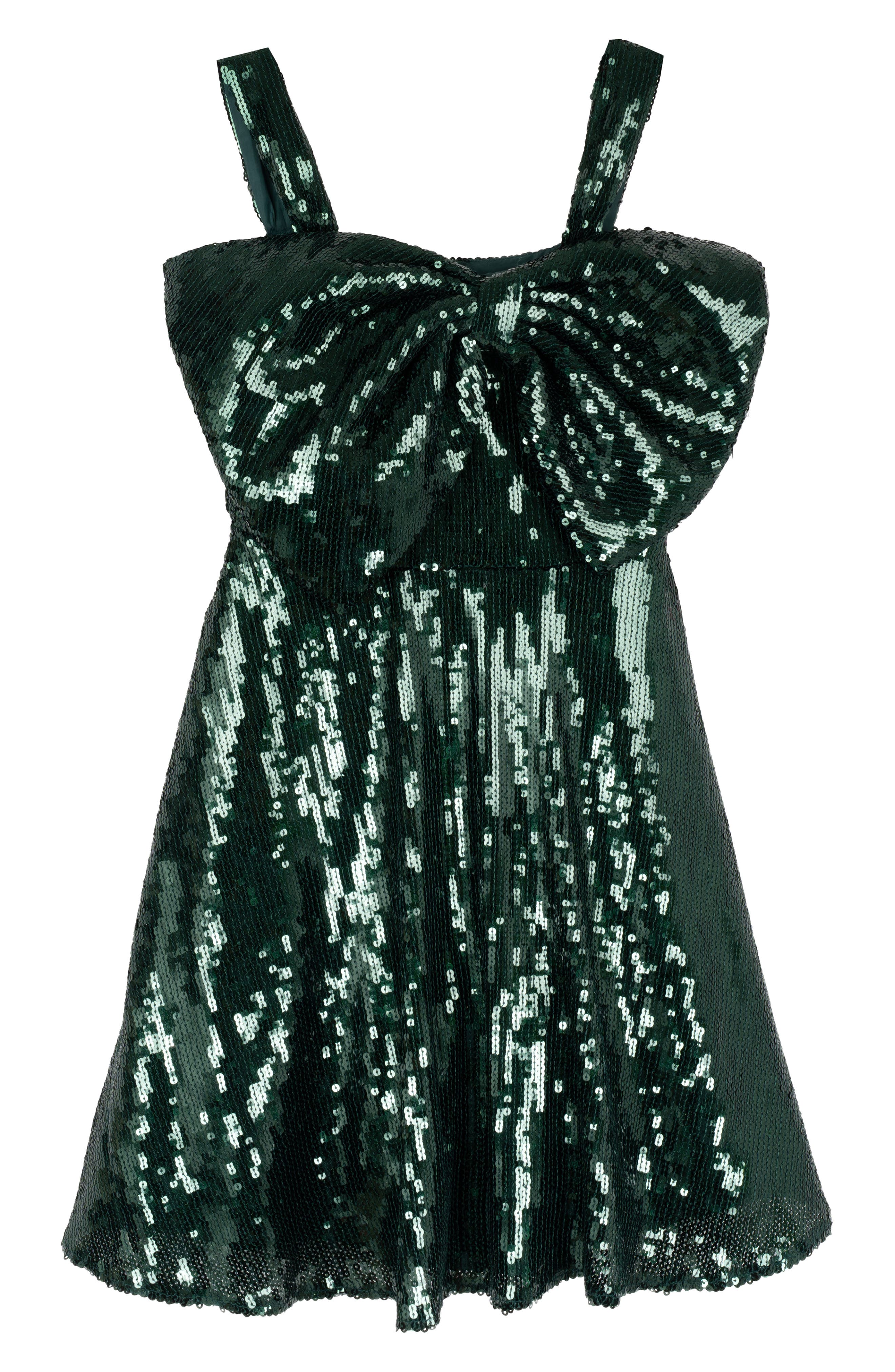Kids' Sequin Bow Skater Dress