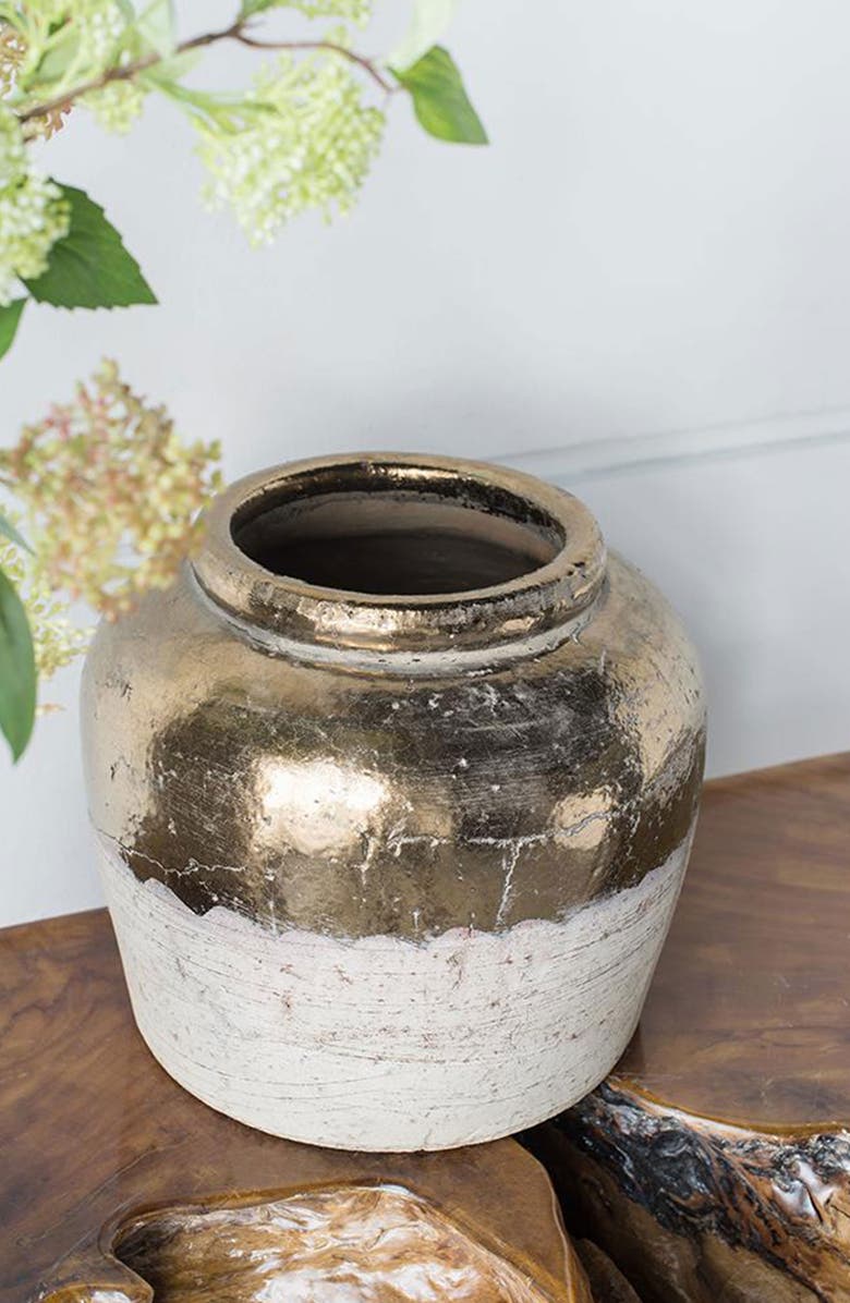 A & B Home 11-Inch Candia Vase, Alternate, color, Sienna Brown