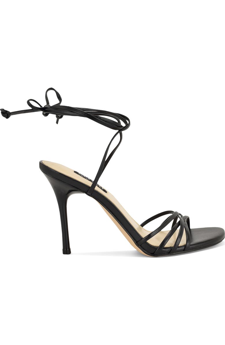 Nine West Opela Ankle Wrap Sandal, Alternate, color, Black