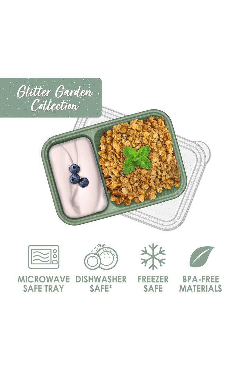 BENTGO Prep 20-Piece 2-Compartment Snack Containers, Alternate, color,