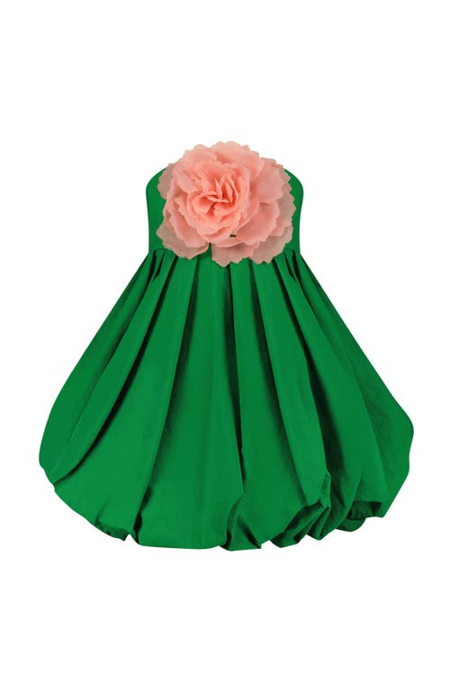 Mac Duggal Women's Faille Bubbe Strapless Minidress In Spring Green