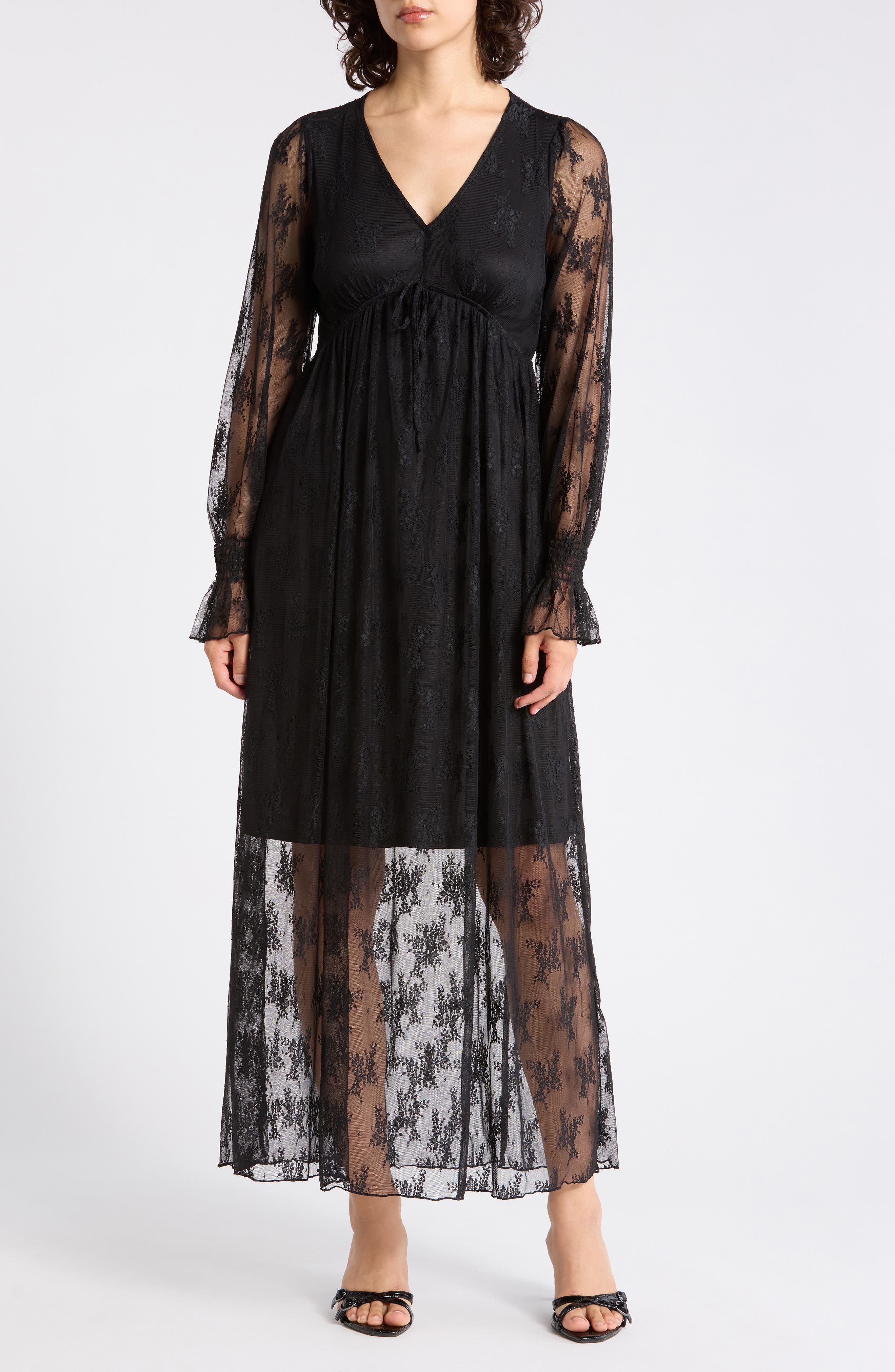 Long Sleeve Lace Maxi Dress