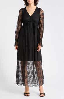 Long Sleeve Lace Maxi Dress