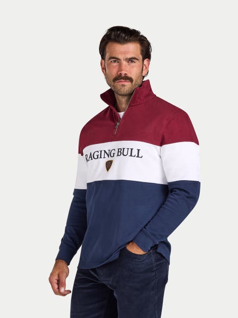 Cut & Sew Quarter Zip Sweatshirt