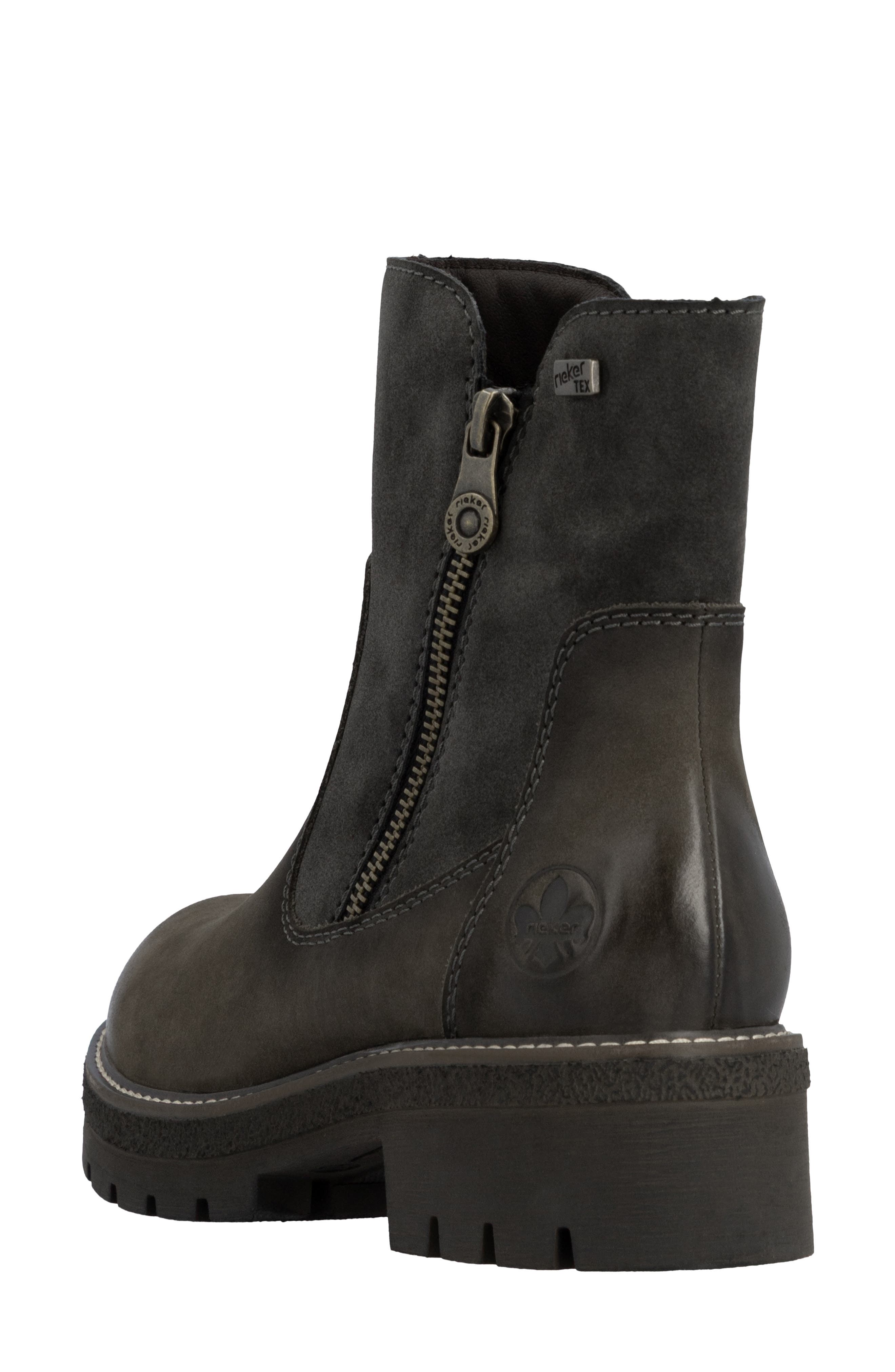 Sabrina 51 Leather Bootie, Alternate, color, SMOKE/ ANTHRAZIT