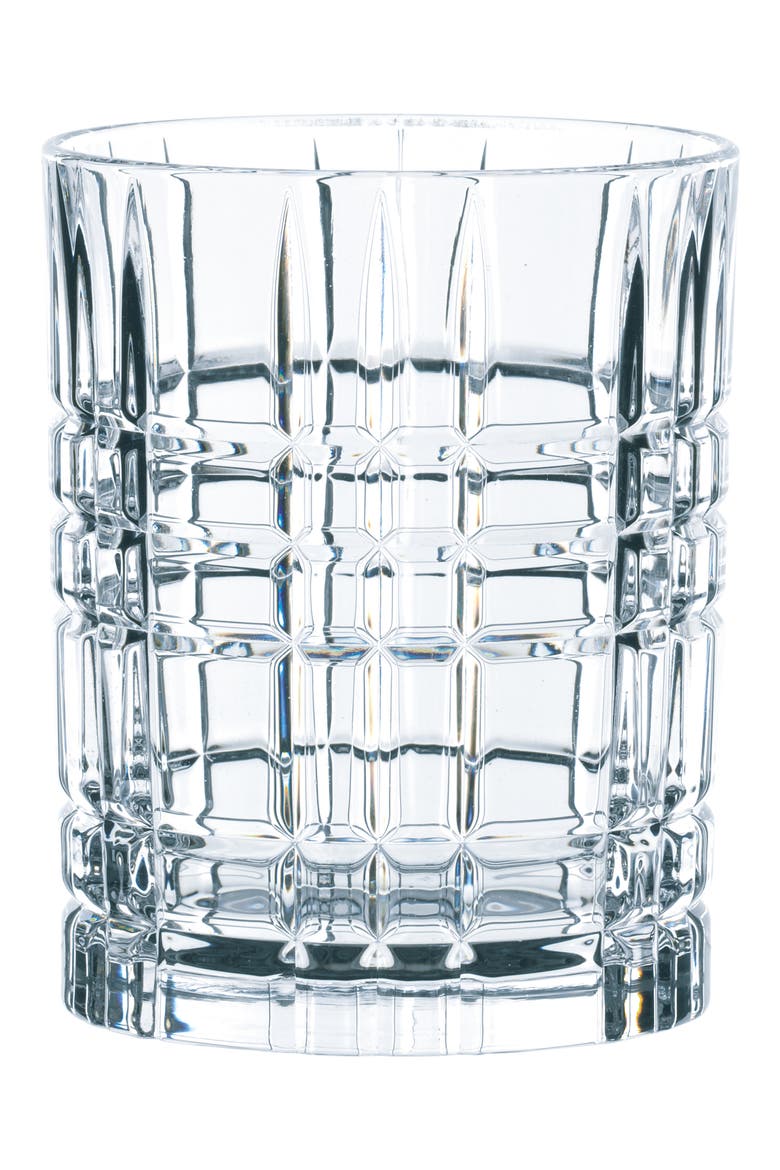 Highland Set of 4 Crystal Tumblers, Alternate, color, CLEAR
