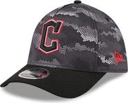 New Era Men's New Era Black Cleveland Guardians Camo 39THIRTY A-Frame Flex Hat