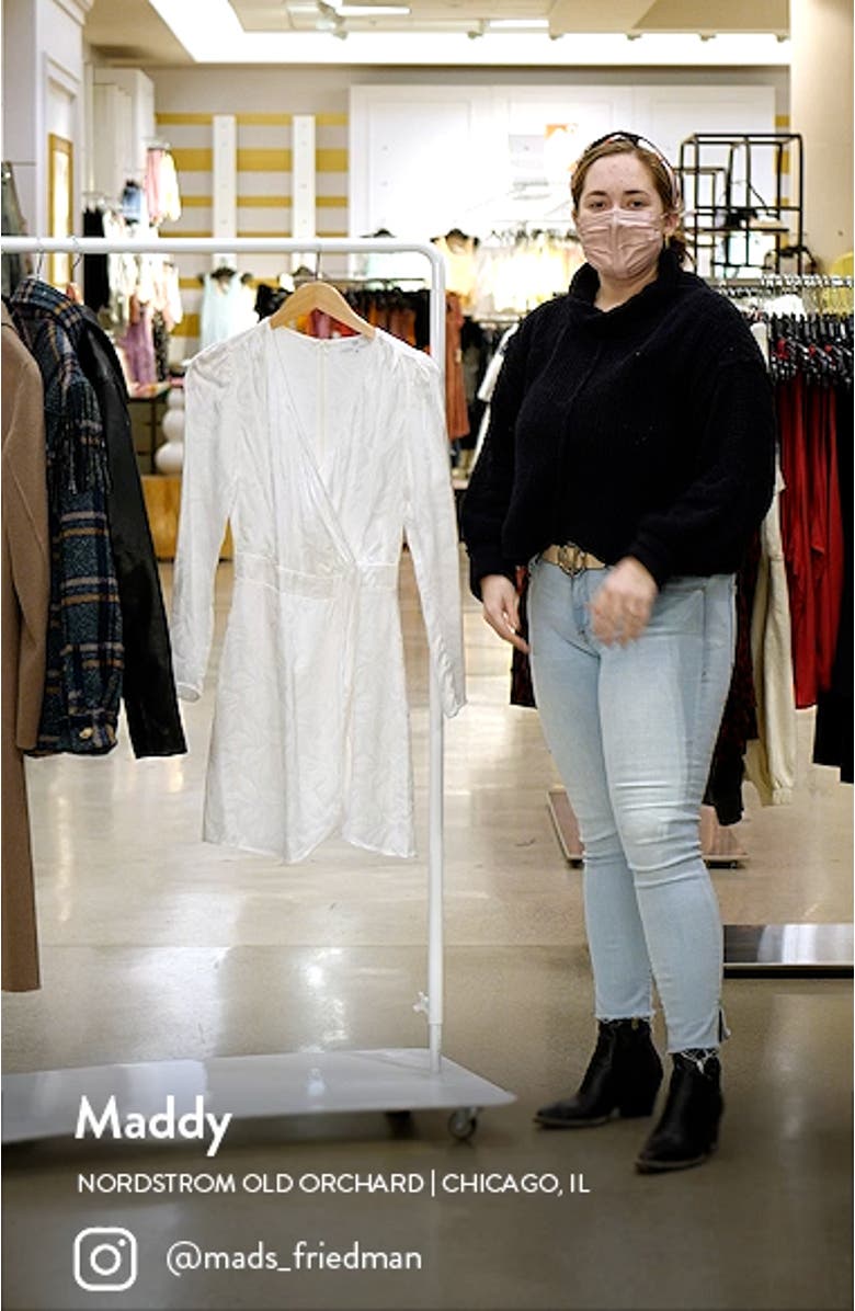 Nara Faux Wrap Long Sleeve Dress, sales video thumbnail