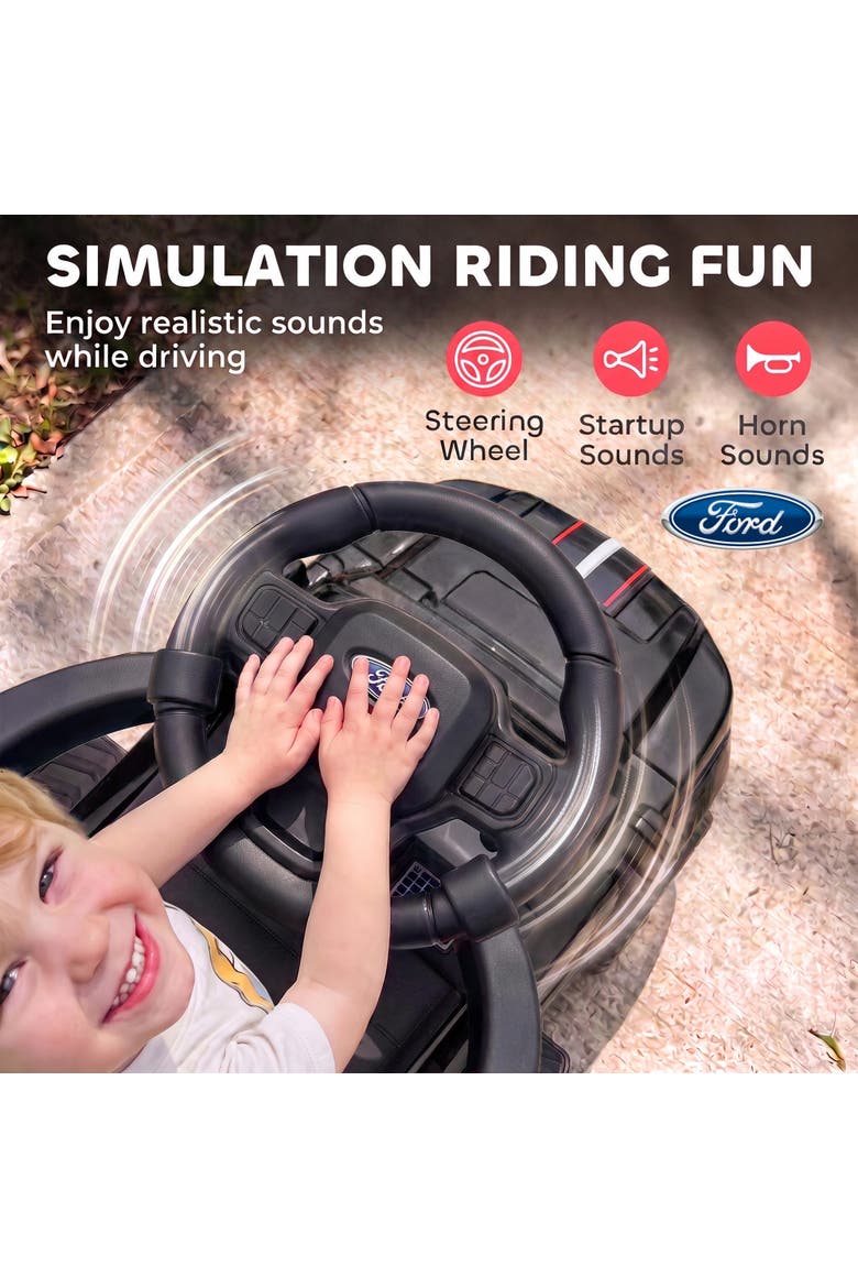 Licensed Ford Shelby 3-in-1 Push Ride On Car, Alternate, color, Black