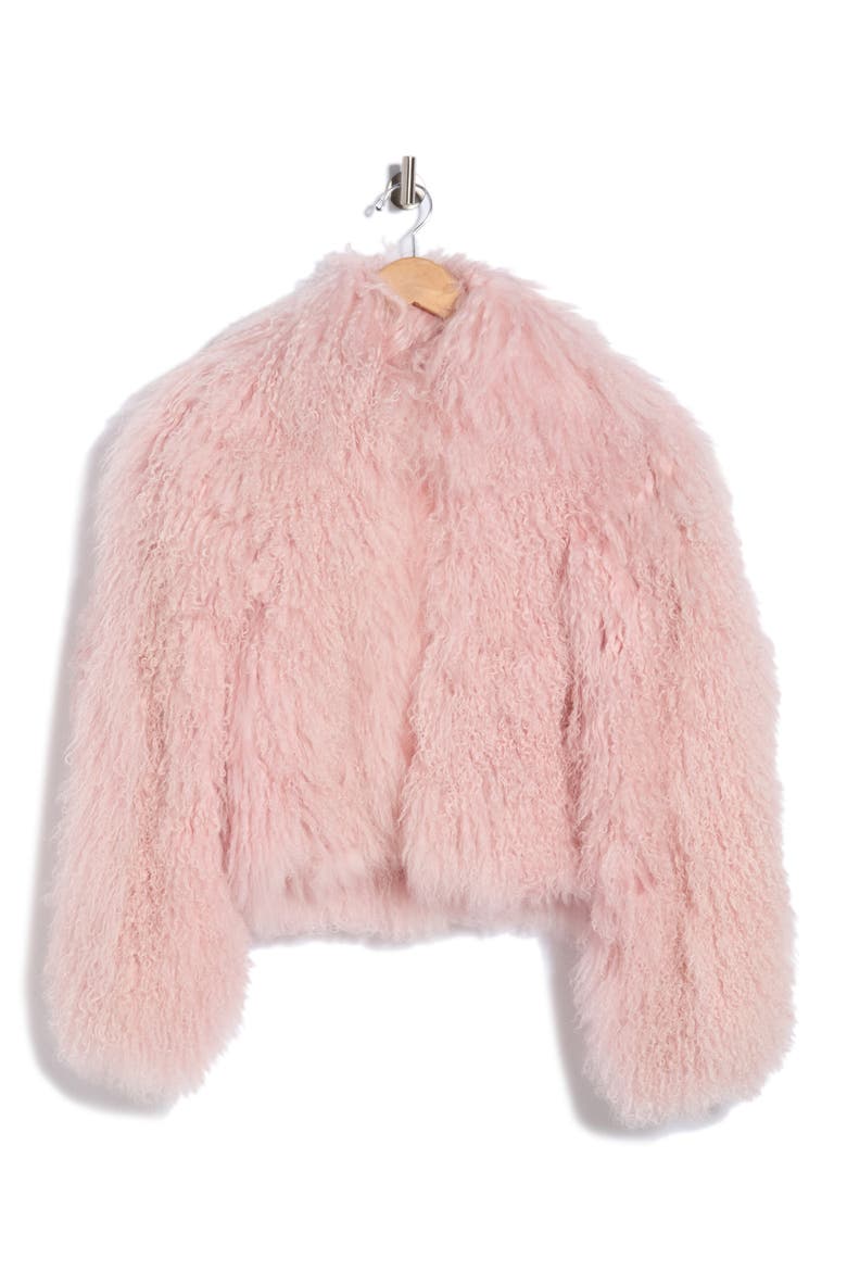 Genuine Shearling Jacket, Alternate, color, POWDER