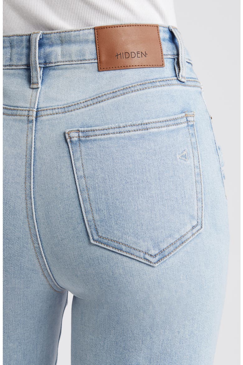 Ripped Straight Leg jeans, Alternate, color, LIGHT WASH