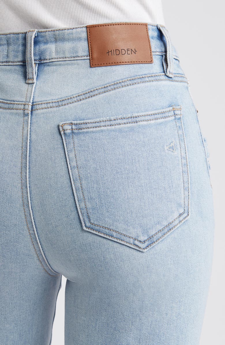 HIDDEN JEANS Ripped Straight Leg jeans, Alternate, color,