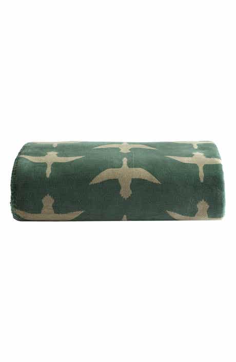 Eddie Bauer Geese Reversible Flannel Throw Blanket