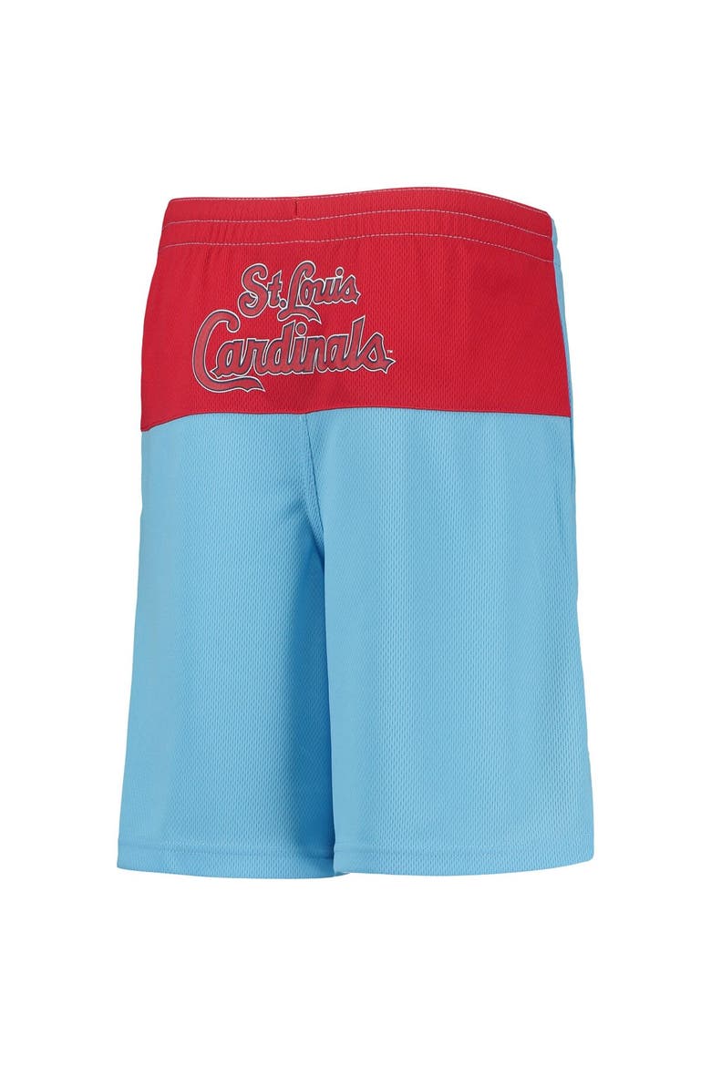 Youth Yadier Molina Light Blue St. Louis Cardinals Pandemonium Name & Number Shorts, Alternate, color, Light Blue