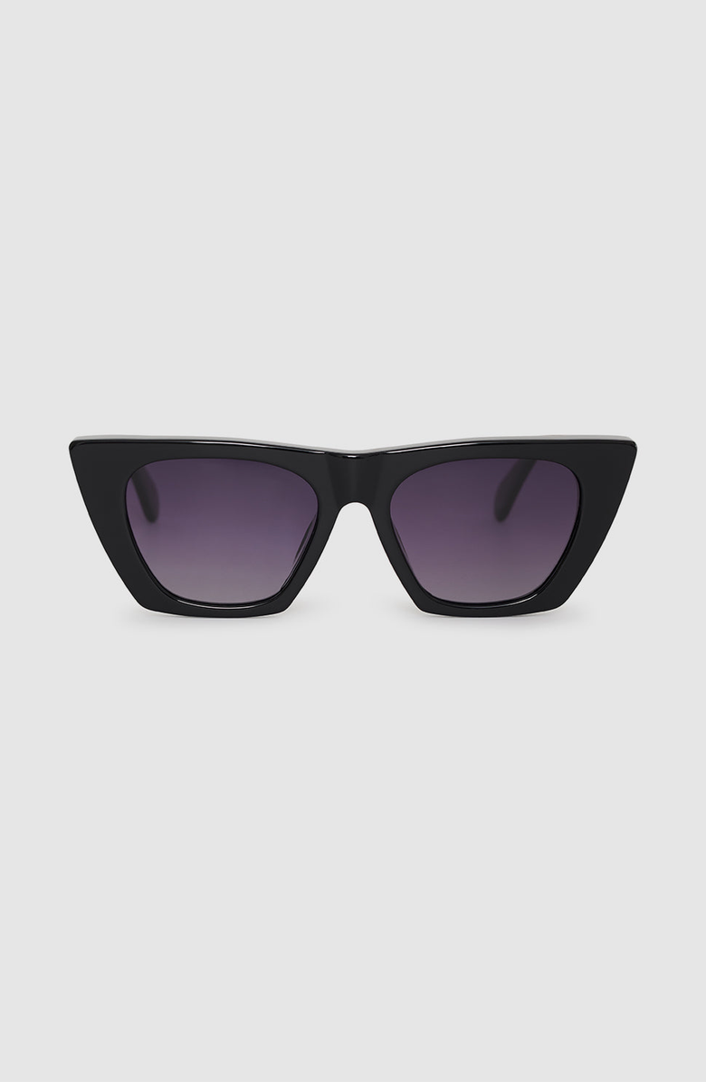 ANINE BING Paris Sunglasses, Main, color, Black