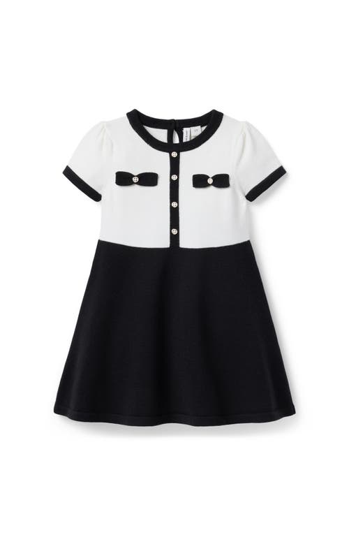 Janie And Jack The Bow Sweater Dress In Black