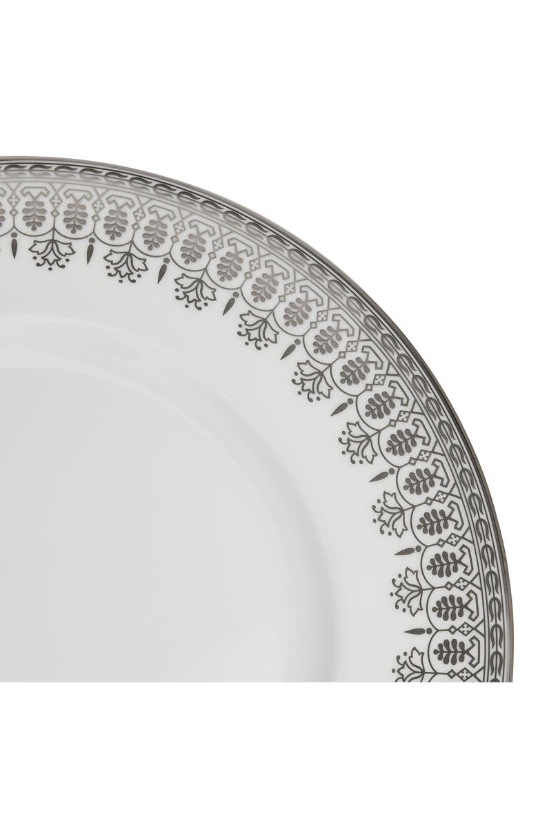 Wedgwood Silver Tonquin Bone China Plate, Alternate, color, Silver