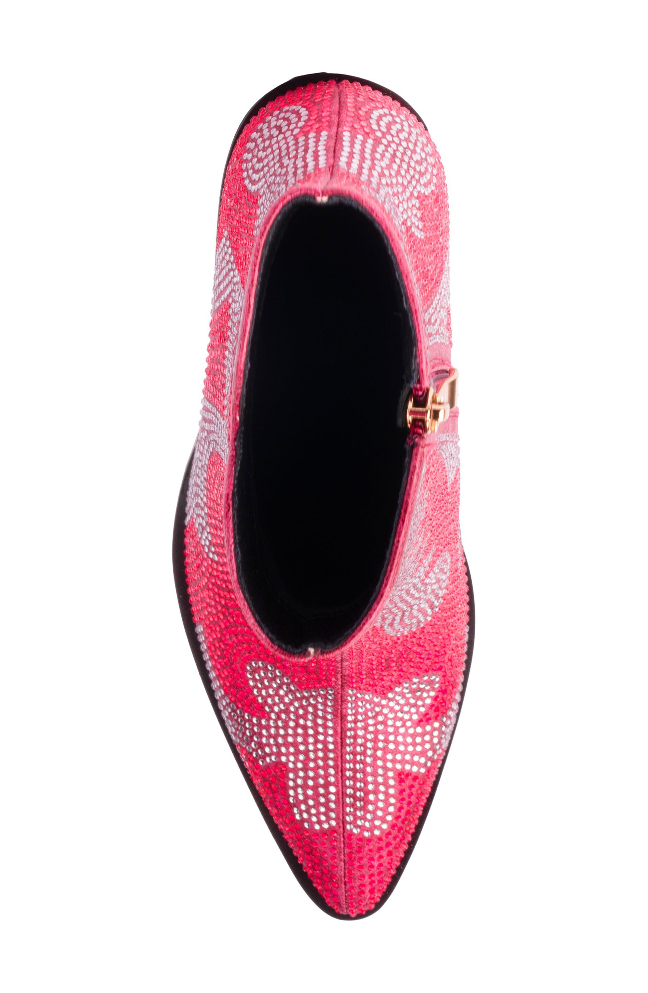 NINETY UNION Forever Rhinestone Embellished Bootie, Alternate, color, Fuchsia