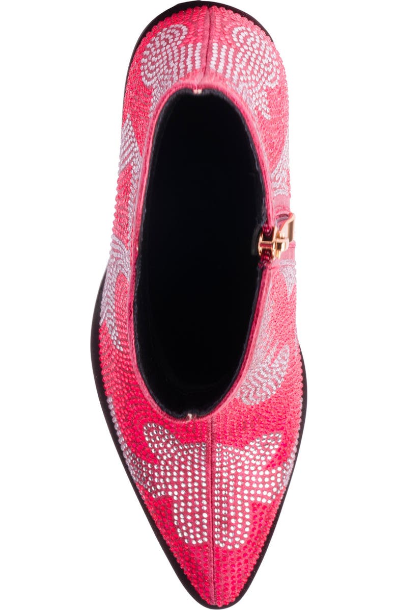 NINETY UNION Forever Rhinestone Embellished Bootie, Alternate, color, Fuchsia