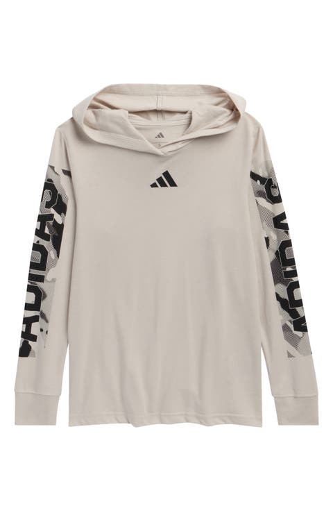 Kids' Long Sleeve Camo Print Hoodie T-Shirt