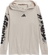 adidas Kids' Long Sleeve Camo Print Hoodie T-Shirt