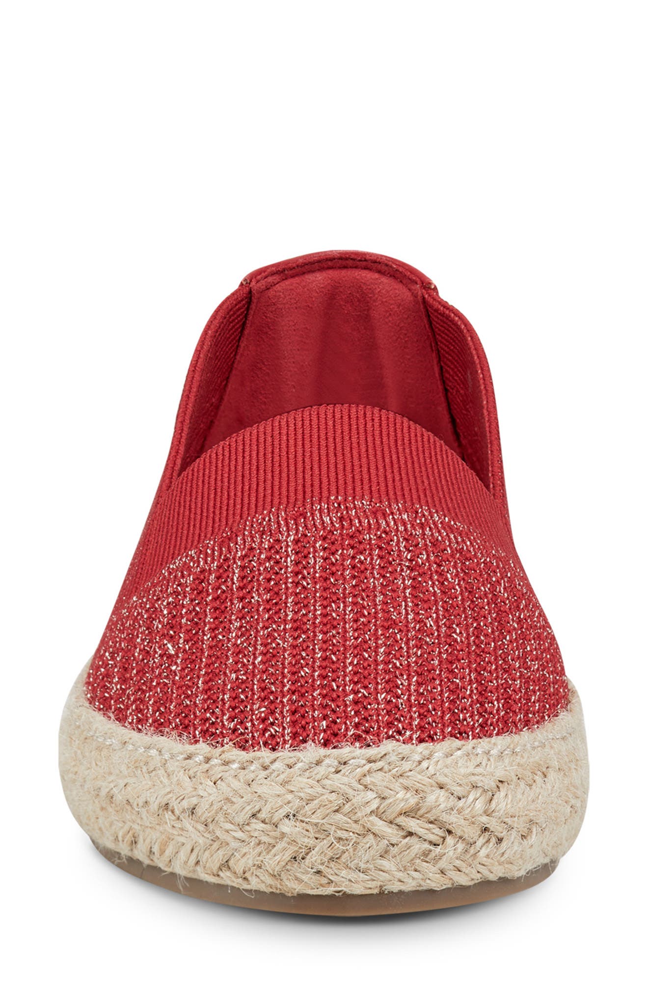 Hassie Espadrille Flat, Alternate, color, RED