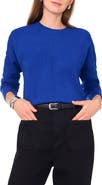 Vince Camuto Exposed Seam Crewneck Sweater