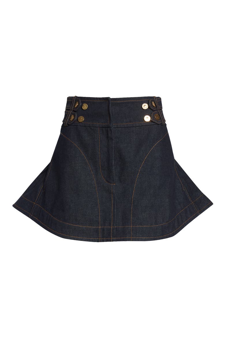 Denim Miniskirt, Alternate, color, NIGHT SKY