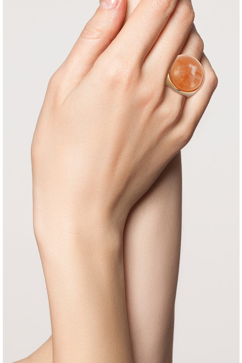 Resin Statement Ring, Alternate, color, GOLD