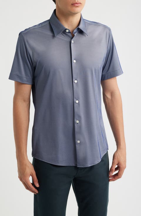 P-Roan Short Sleeve Performance Button Up Shirt