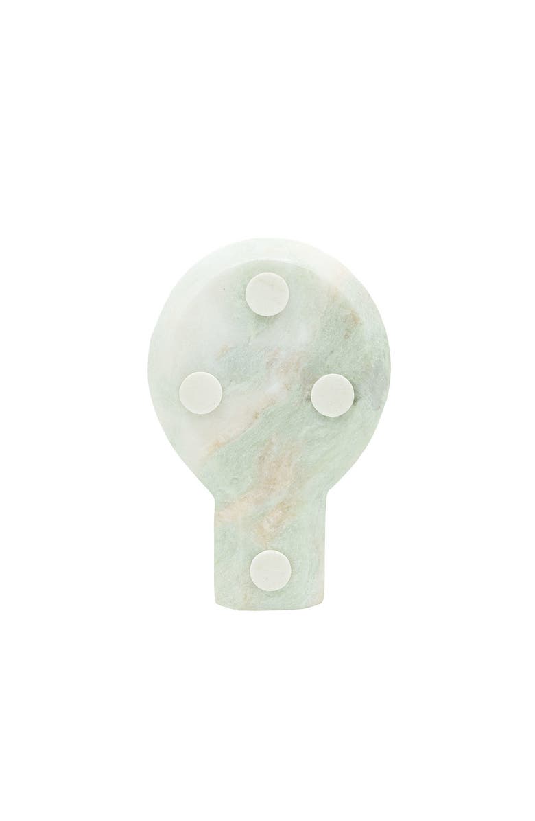Foreside Home and Garden Elise Light Green Onyx Marble Spoon Rest, Alternate, color, Green