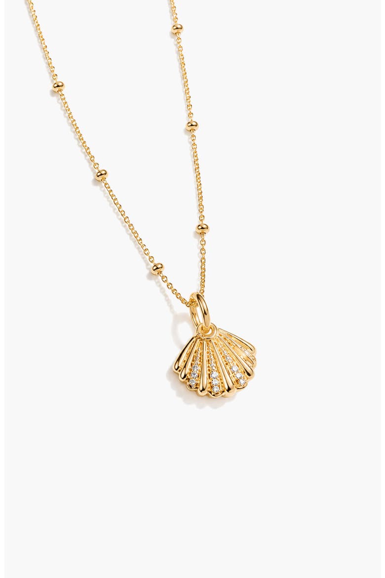 Quero Crystal Pendant Necklace In Gold, Alternate, color, Gold