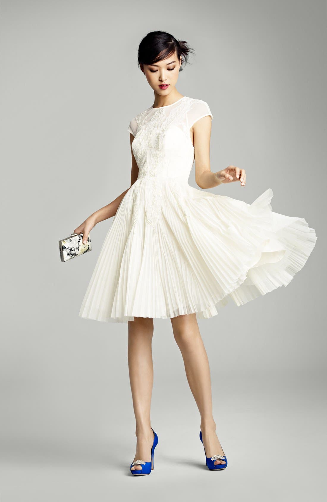 Badgley Mischka 'Goodie' Pump, Main, color, WHITE
