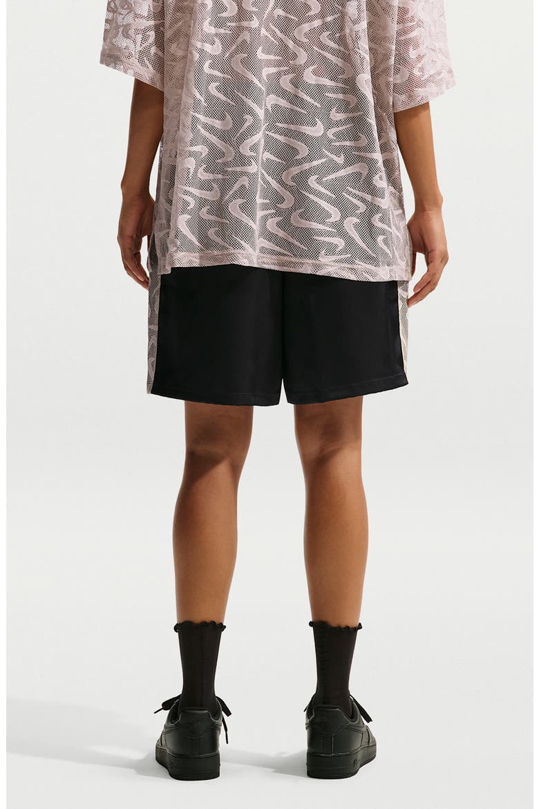 Mesh Panel Shorts, Alternate, color, BLACK/ CREAM II/ WHITE
