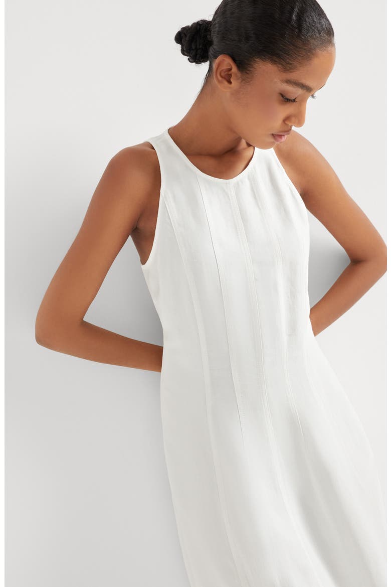 Fluid dress, Alternate, color, White