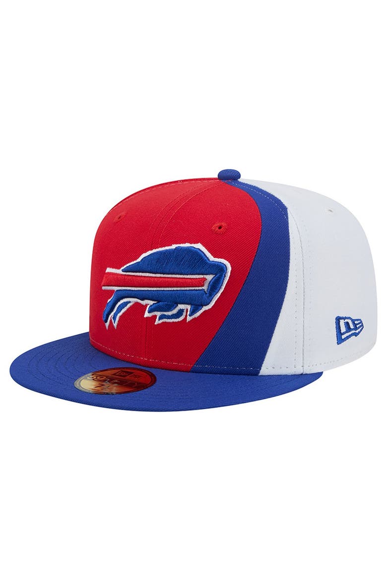 Men's New Era Red/Royal Buffalo Bills Shock 59FIFTY Fitted Hat, Main, color, Red