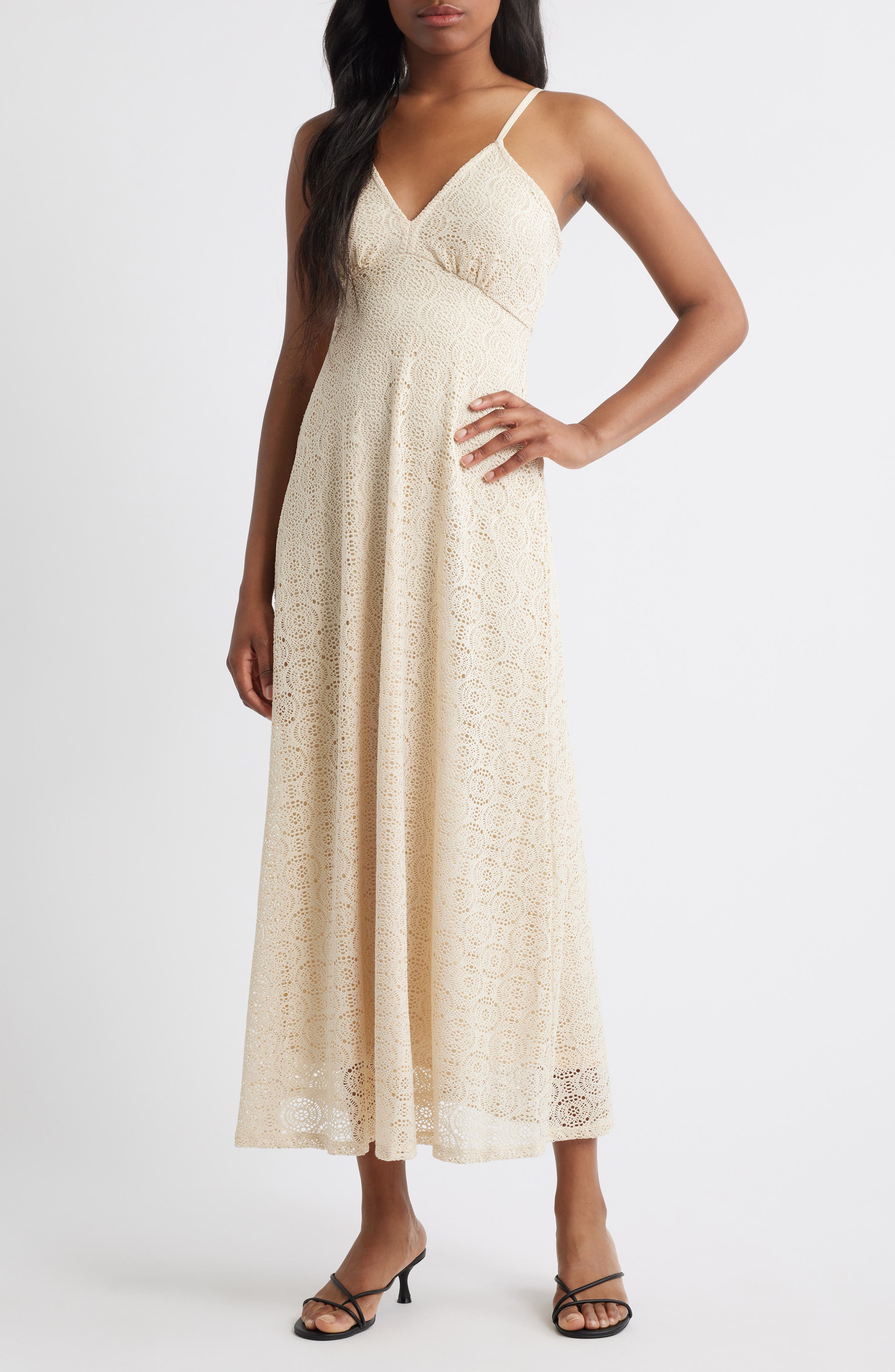 VERO MODA Maya Lace Sleeveless Maxi Dress