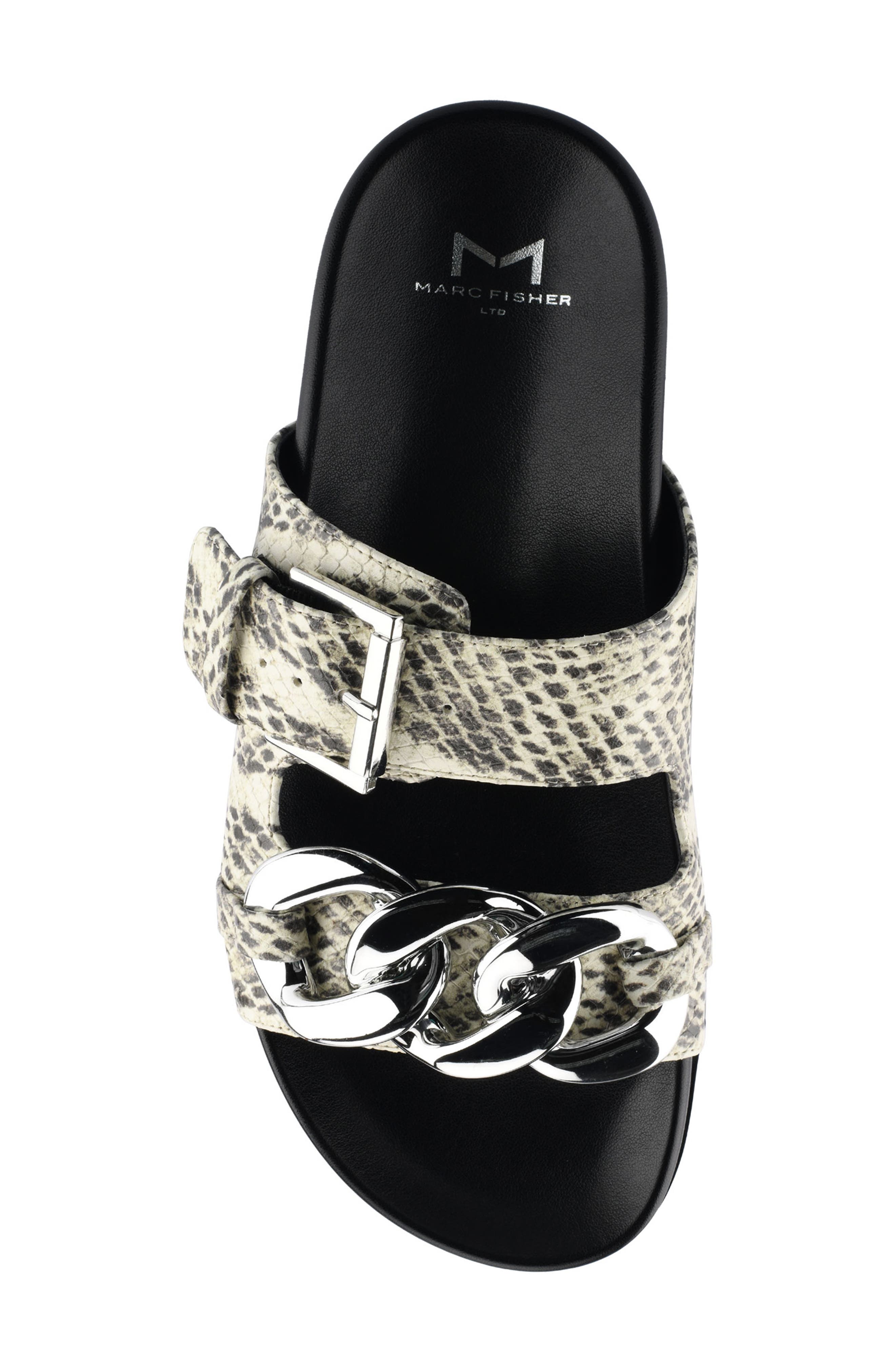 Marc Fisher Fresno Slide Sandal, Alternate, color, ROCCIA LEATHER