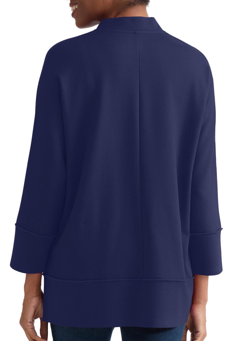 Johnny Collar Knit Top, Alternate, color, PACIFIC NAVY
