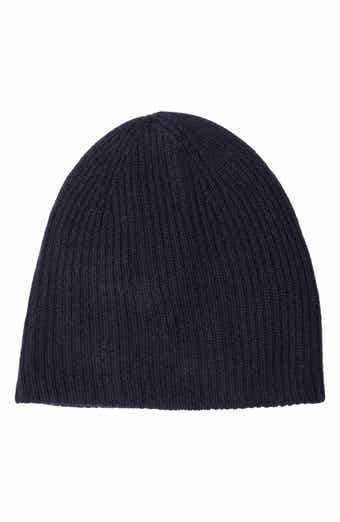 Cashmere Double Layer Rib Knit Beanie