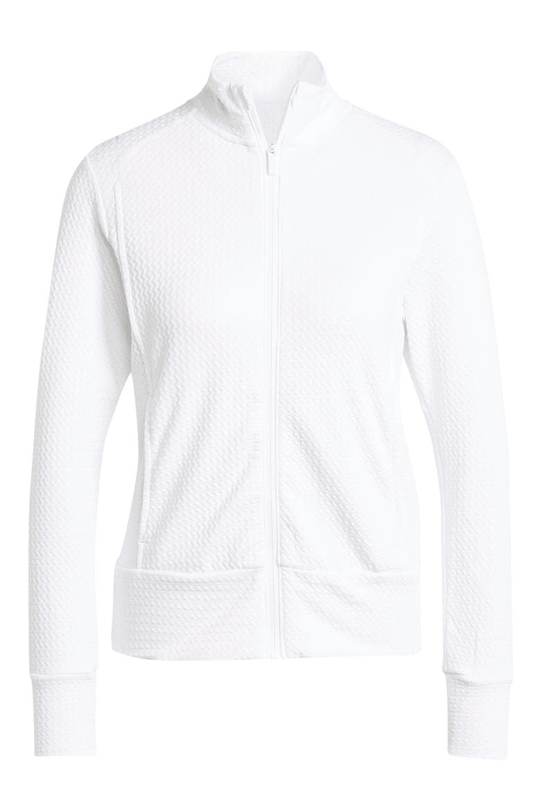 Ultimate365 Textured Zip Jacket, Alternate, color, WHITE