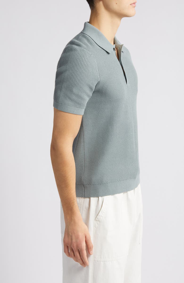 COS Ribbed Organic Cotton Sweater Polo, Alternate, color, 