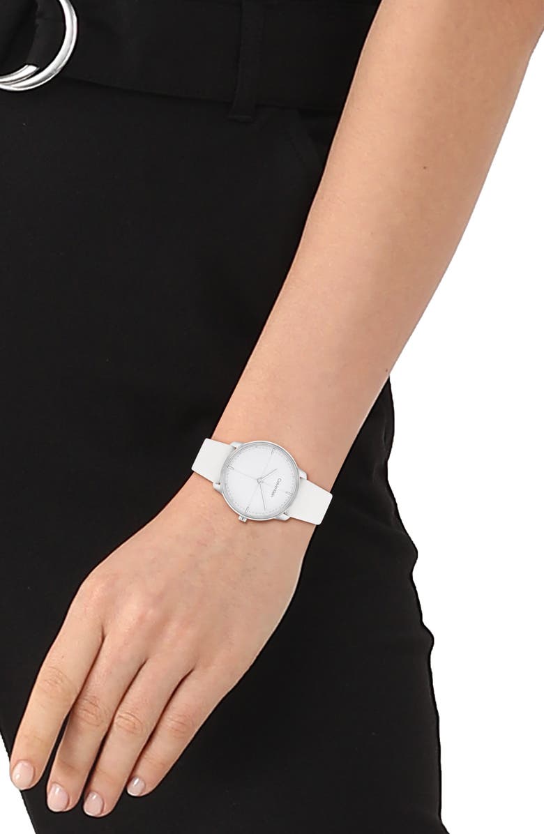 Calvin Klein CK Expressive Leather Strap Watch, 35mm, Alternate, color, 